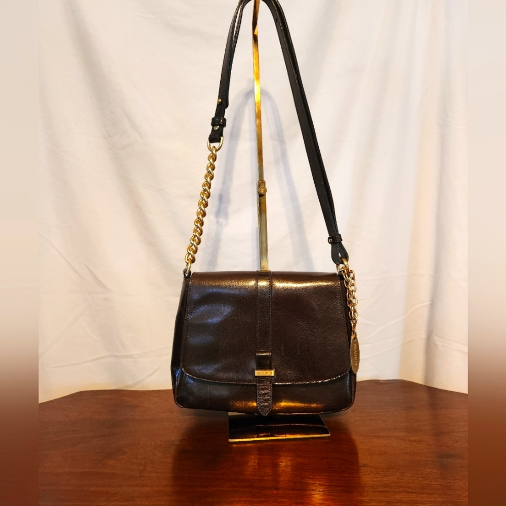 Brahmin crossbody/shoulder bag with chain strap detail